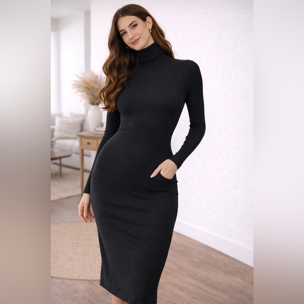 Turtleneck dress